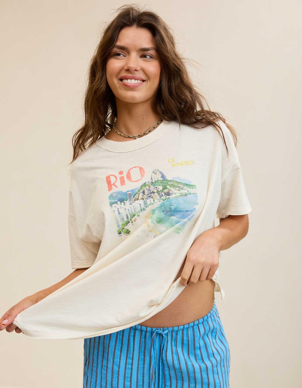 Aerie Oversized Crew Boyfriend T-Shirt