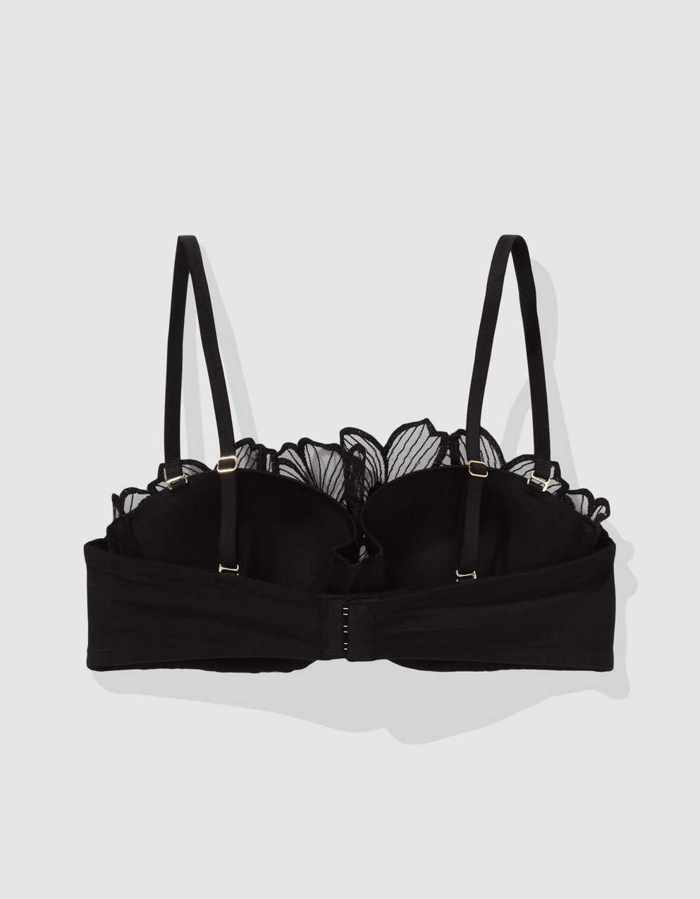 Show Off Embroidery Strapless Push Up Bra