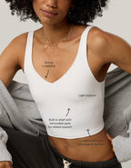 OFFLINE By Aerie Real Me Track Low Key Longline Sports Bra