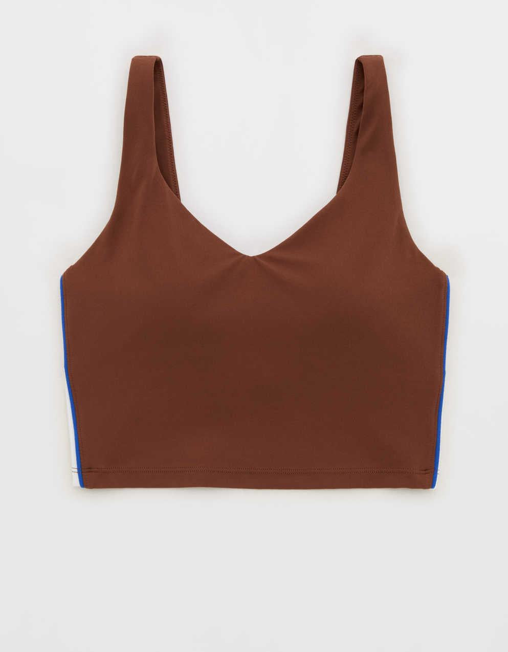 OFFLINE By Aerie Real Me Track Low Key Longline Sports Bra