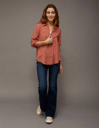AE Bestie Long-Sleeve Button-Up Shirt