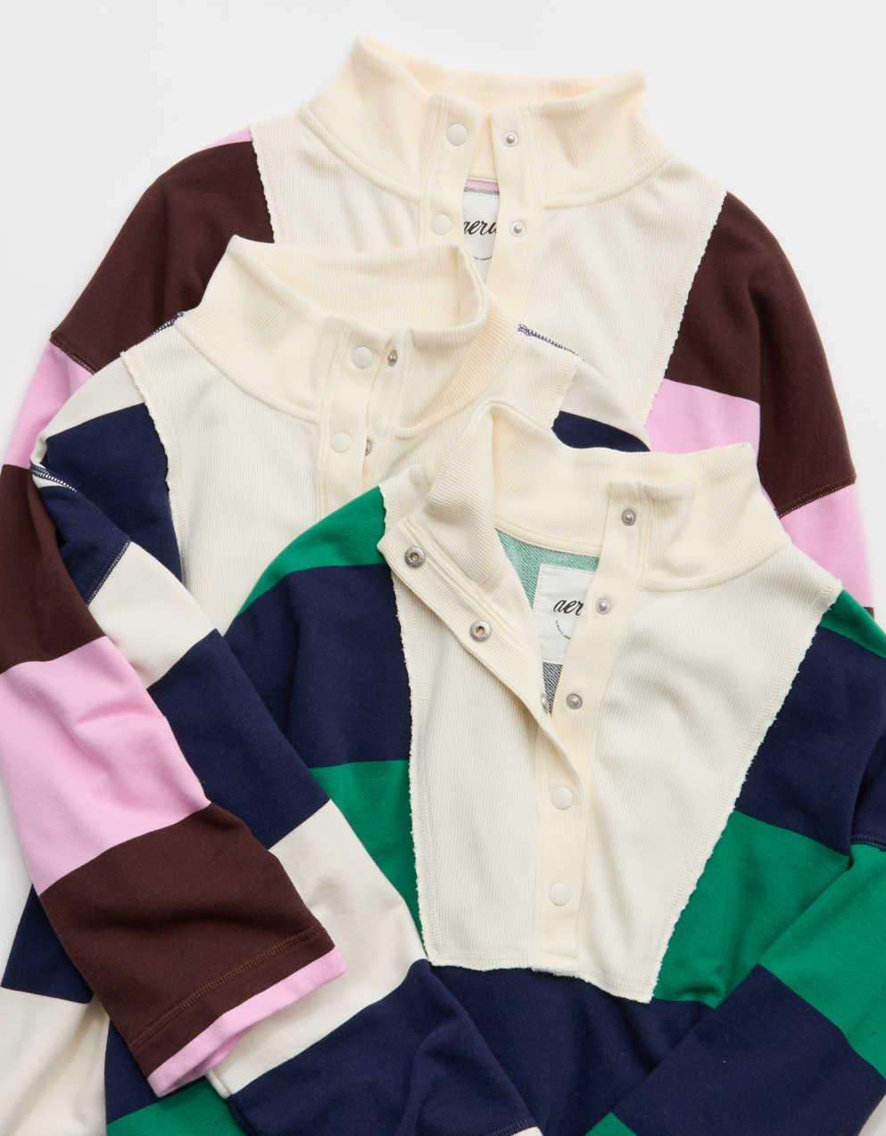 Aerie Quarter Snap Sweatshirt