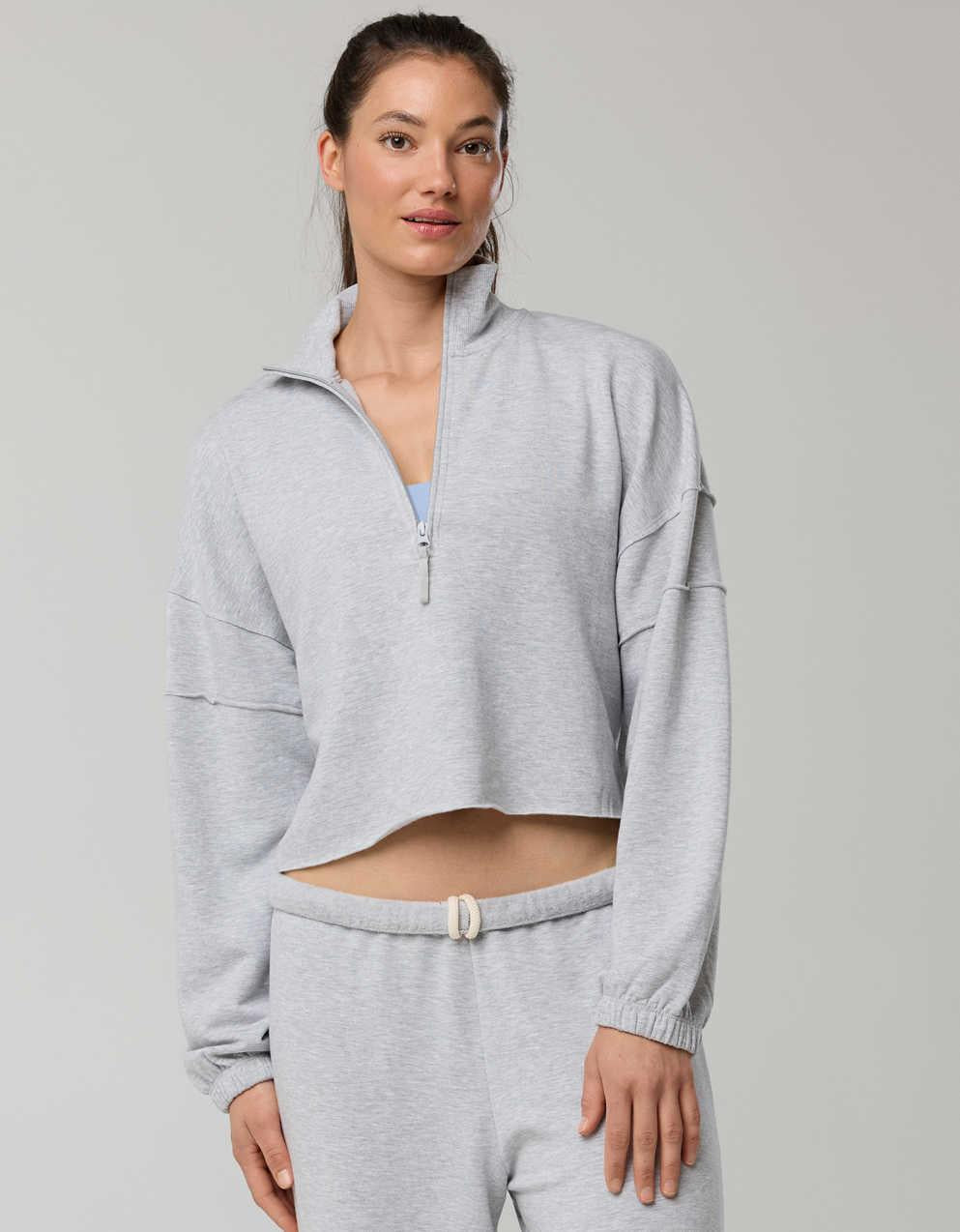 OFFLINE By Aerie OTT Seamed Quarter Zip Sweatshirt