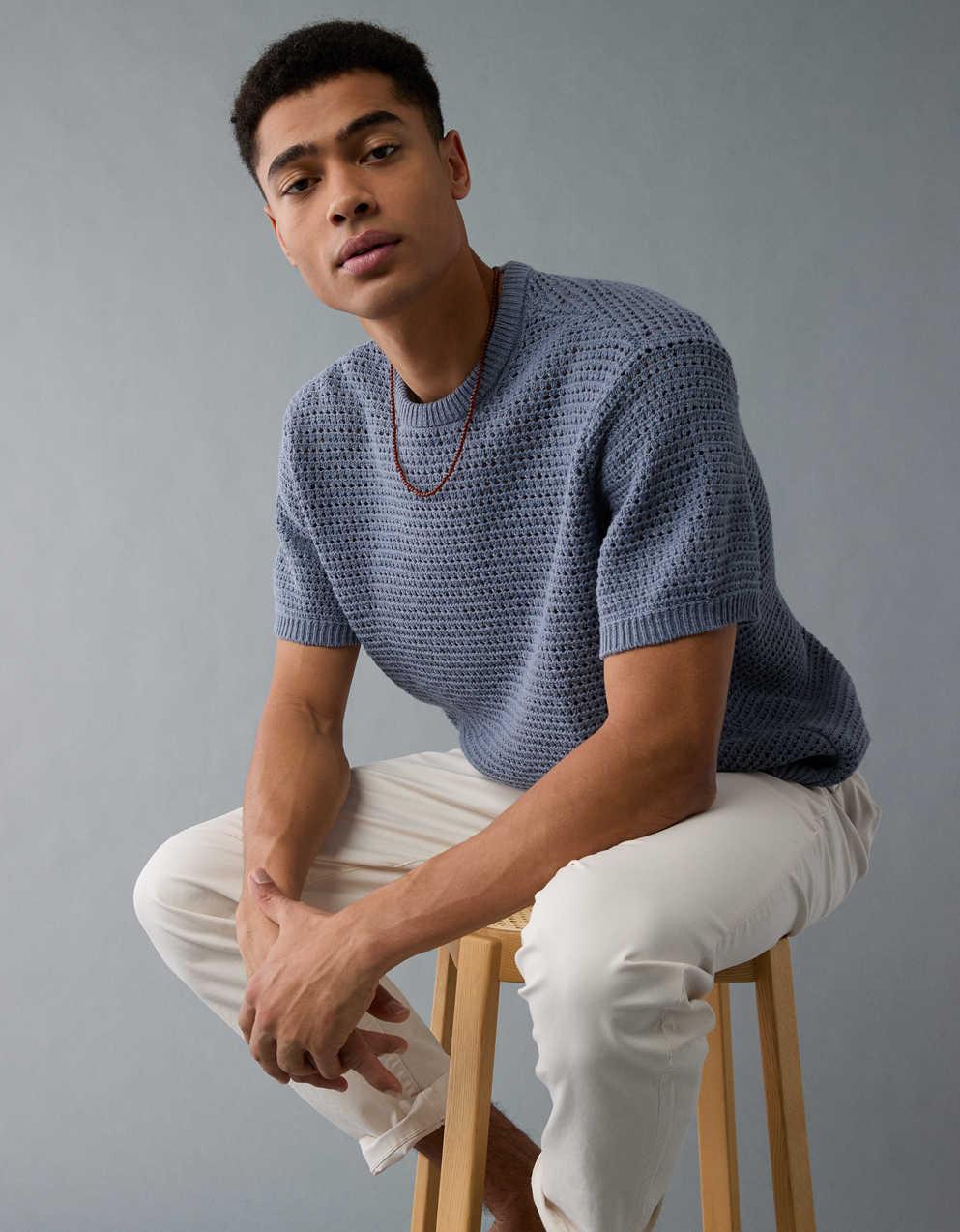 AE Open Knit Sweater T-Shirt