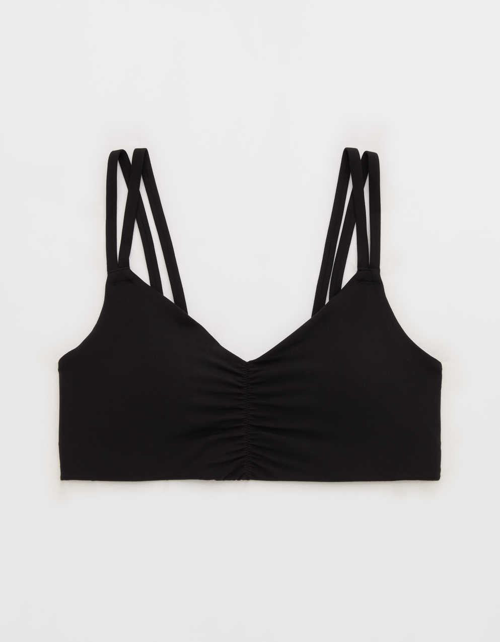 OFFLINE By Aerie Real Me Ruched Strappy Sports Bra