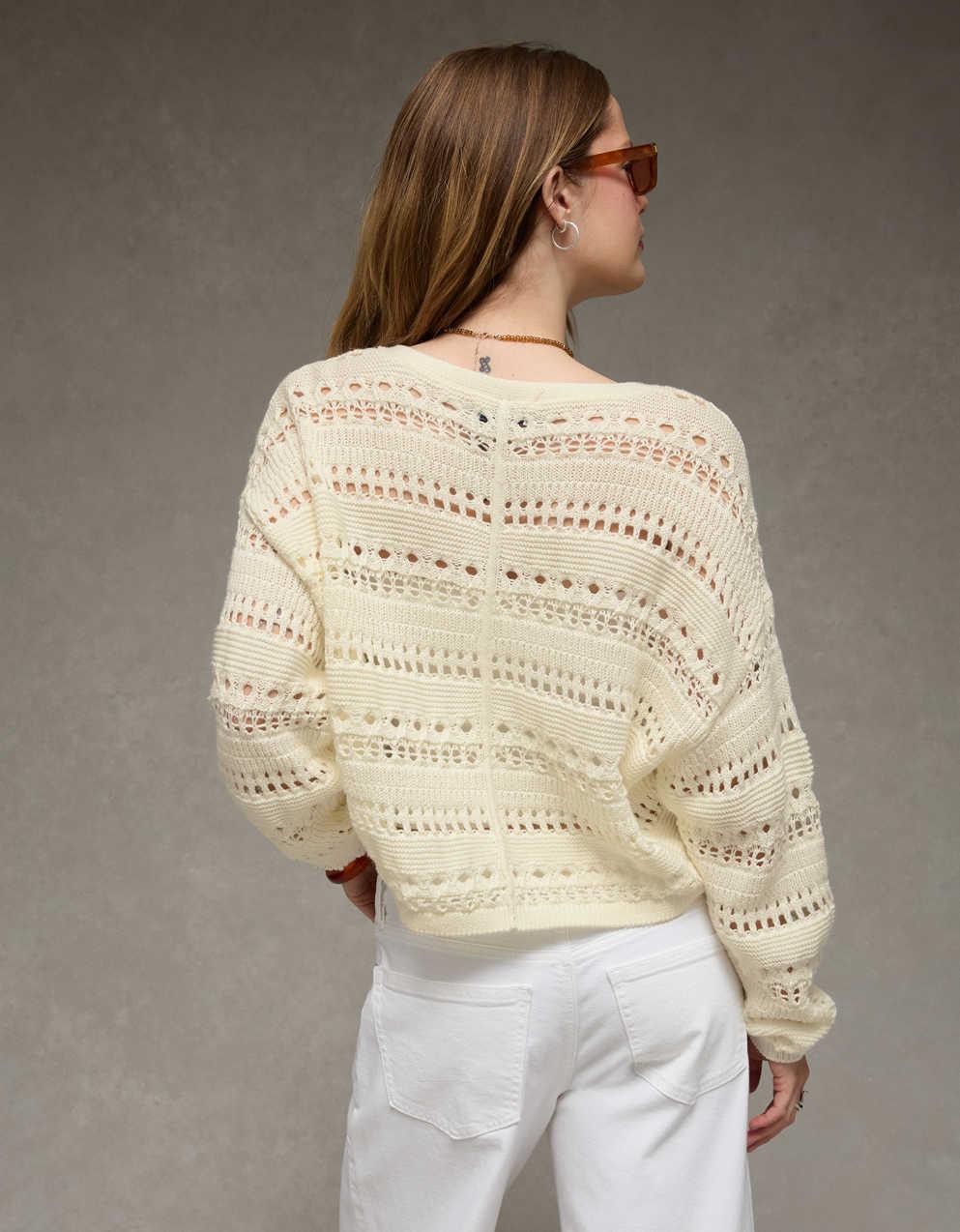AE Open Stitch Cardigan