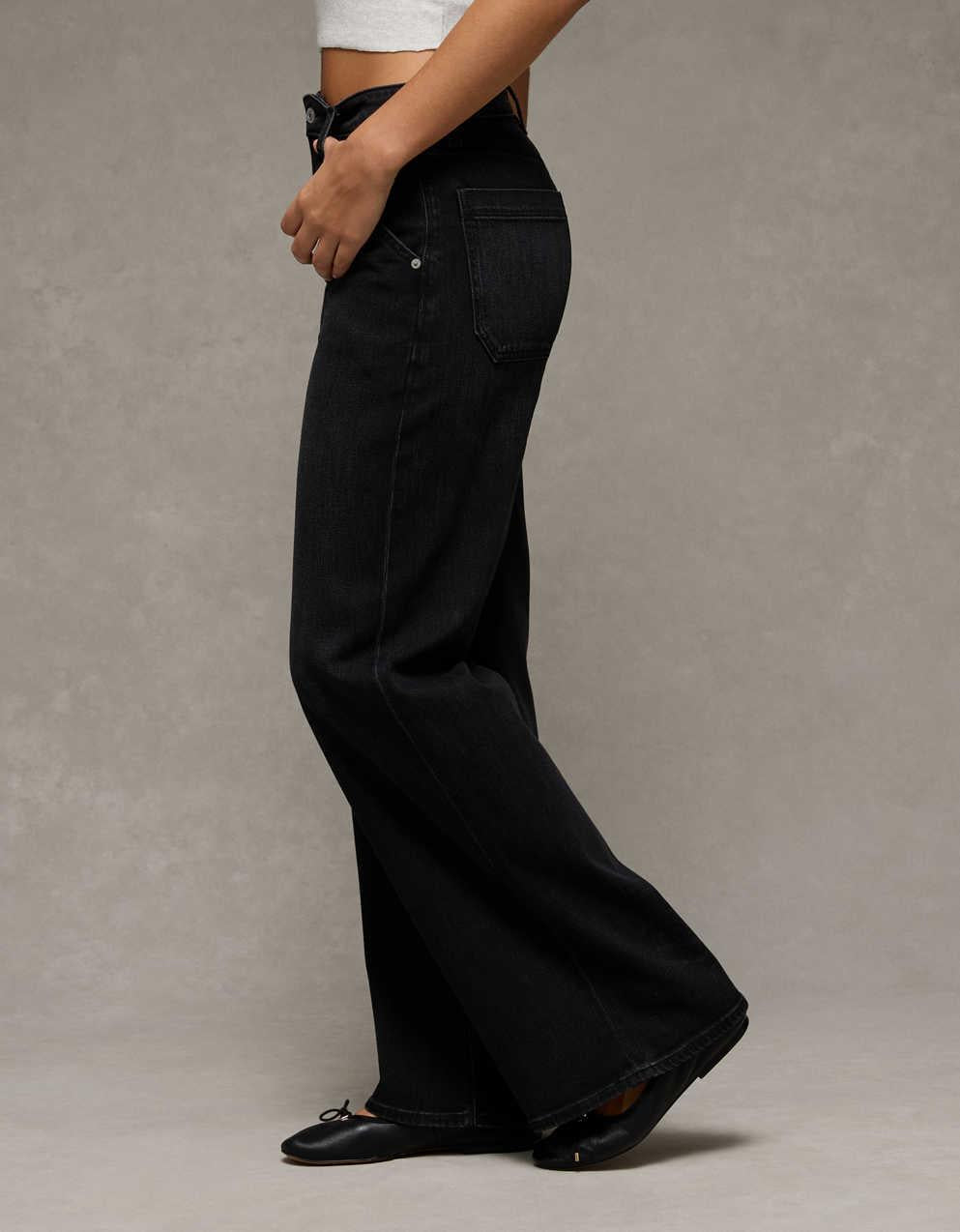 AE Super High-Waisted Baggy Wide-Leg Jean