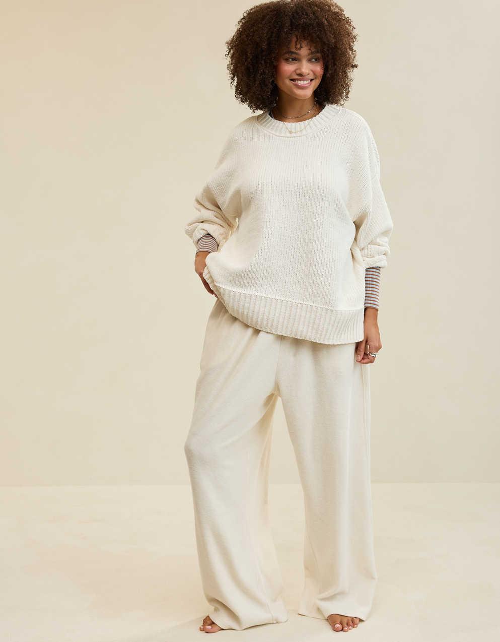 Aerie Like Candy Crew Sweater