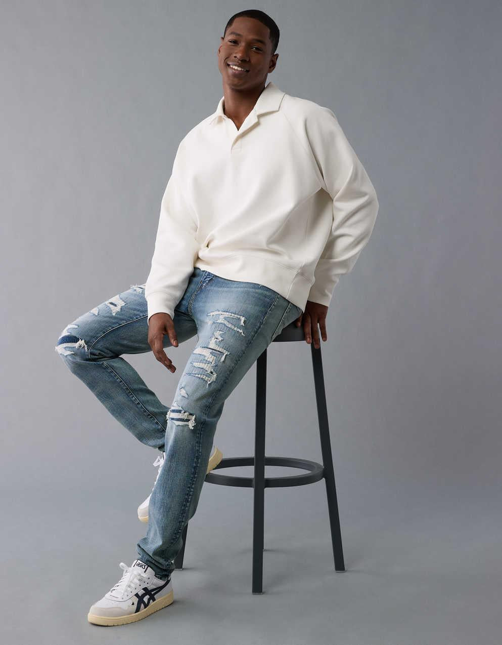 AE AirFlex+ Patched Athletic Skinny Jean