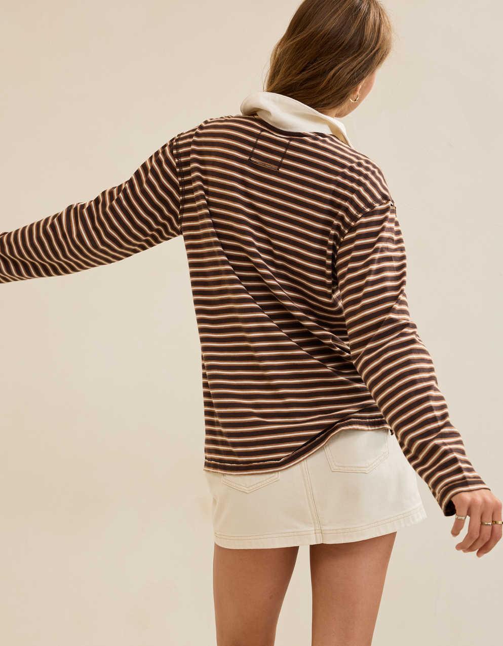 Aerie Cozy Polo Boyfriend T-Shirt