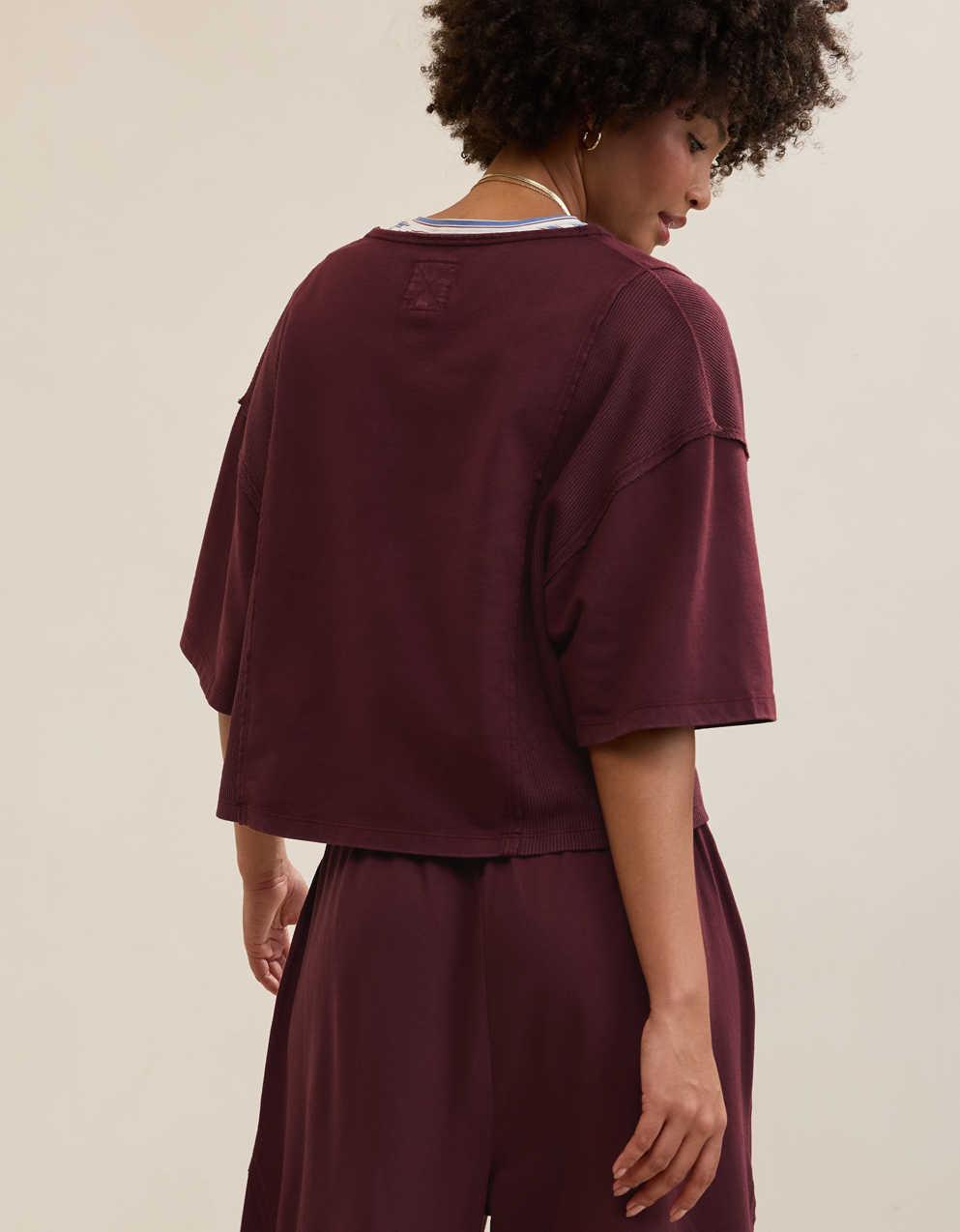 Aerie Unwind Waffle T-Shirt