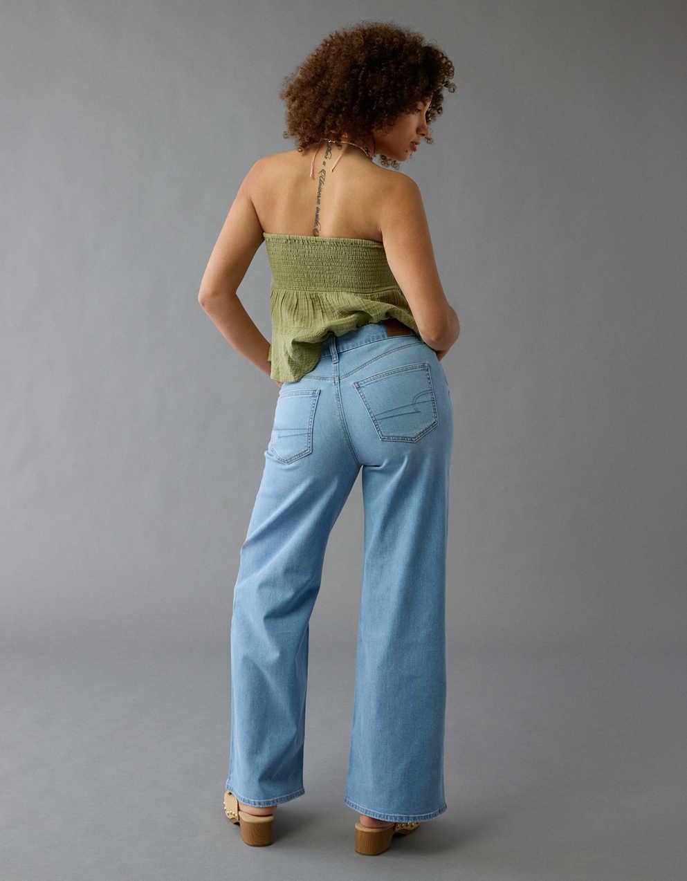 AE Curvy Super High-Waisted Baggy Wide-Leg Jean