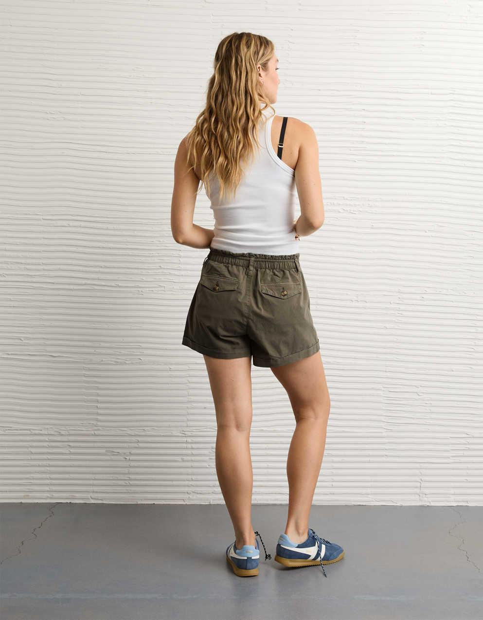 AE Stretch High-Waisted Lightweight Trouser Short