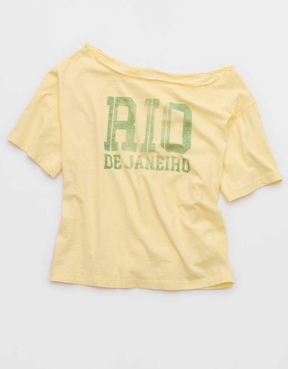 Aerie Off-The-Shoulder Relaxed Tee