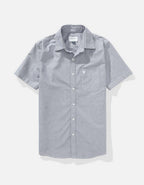 AE Short-Sleeve Slim Fit Button-Up Shirt