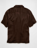 AE Relaxed Fit Short-Sleeve Camp Collar Shirt