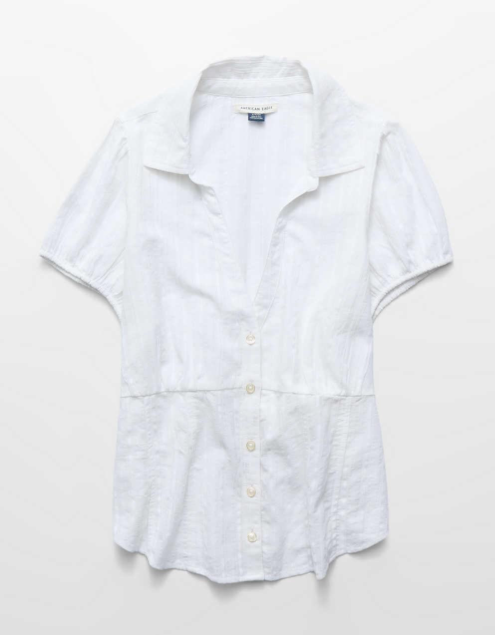 AE Short-Sleeve Button-Up Shirt