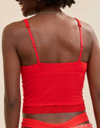 Superchill Cotton Rib Vintage Lace Tank Top