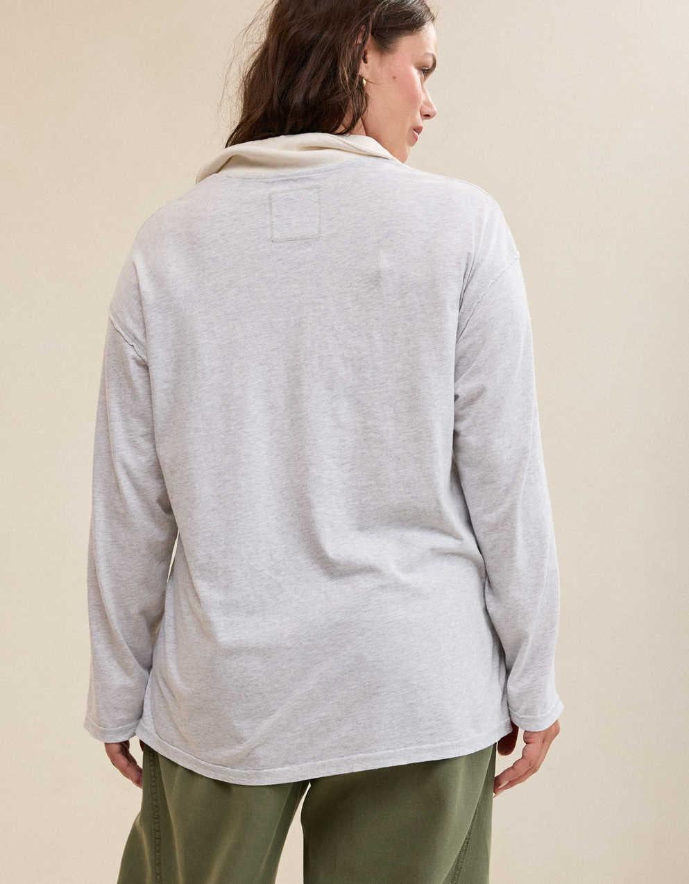 Aerie Cozy Polo Boyfriend T-Shirt