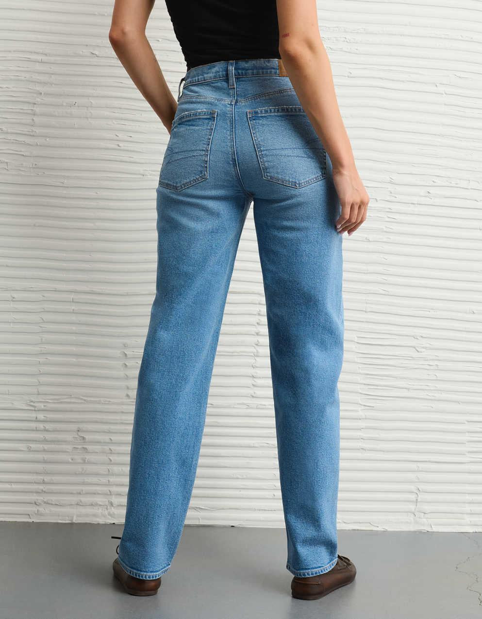 AE Strigid Super High-Waisted Baggy Straight Jean
