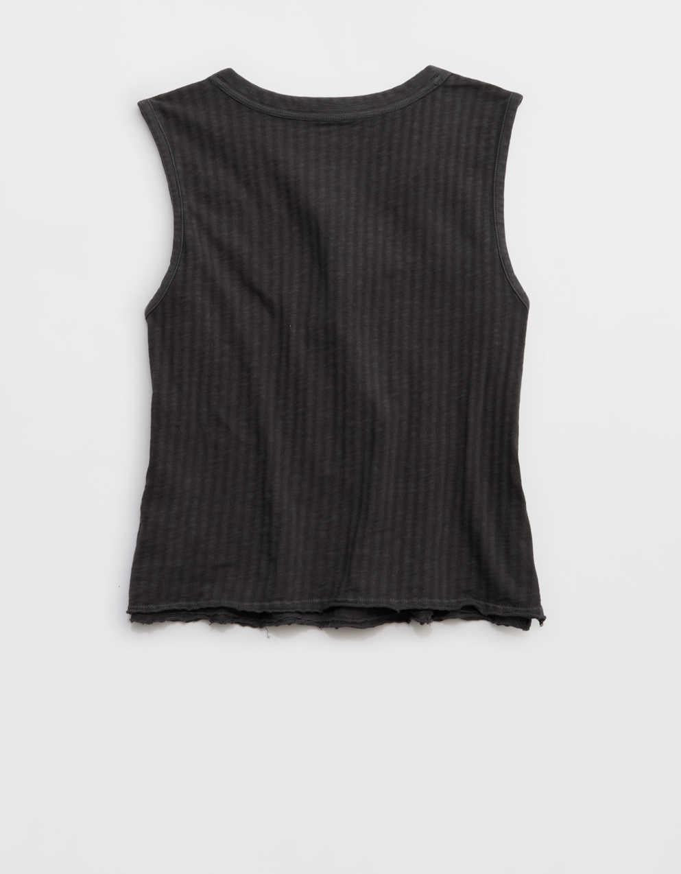 Aerie Shadow Stripe Henley Tank Top