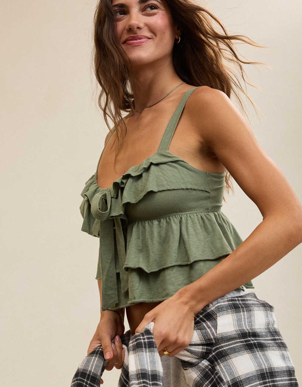 Aerie Ruffle Tank Top