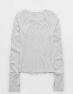 OFFLINE By Aerie Thumbs Up Fitted Ribbed T-Shirt
