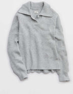 Aerie Classic Quarter Button Sweater