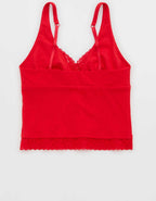 Superchill Cotton Rib Vintage Lace Tank Top