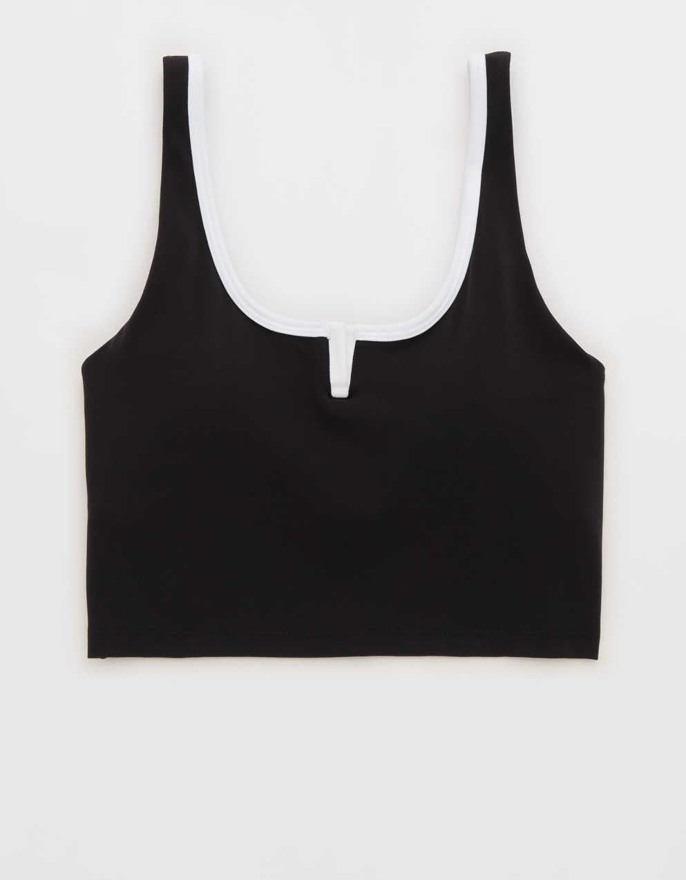 OFFLINE By Aerie Real Me Tipped Low Key Longline Sports Bra