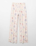 AE Linen-Blend Wide-Leg Pant
