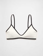 Aerie Skinny Strap Voop Ribbed Bikini Top