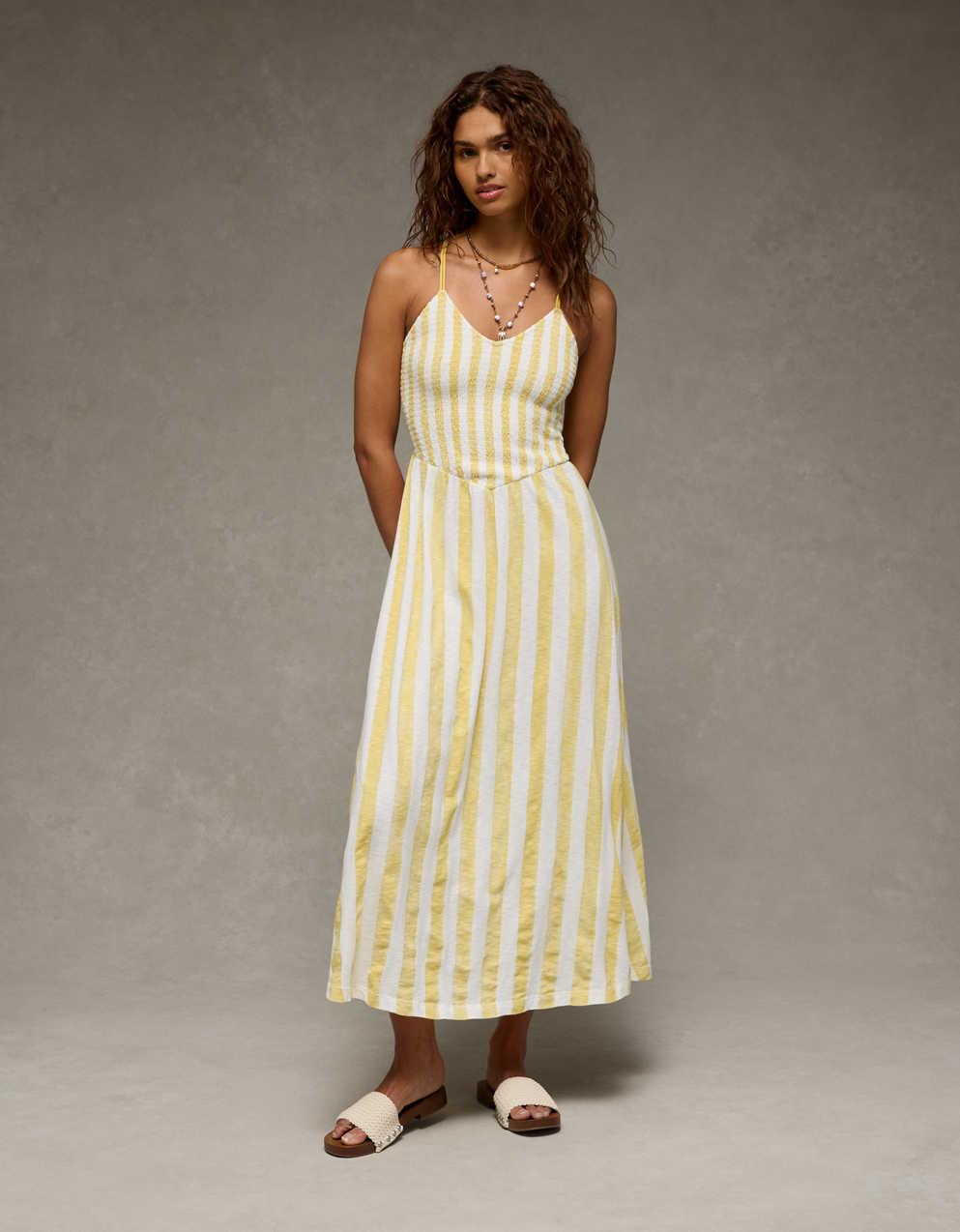 AE Sunchaser Smocked Maxi Dress