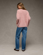 AE Oversized Faux Mohair Wide Cuff Sweater