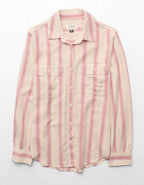 AE Linen-Blend Button-Up Shirt