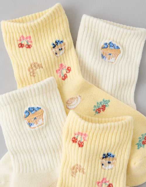 AE Breakfast Graphic Cropped Crew Socks 2-Pack