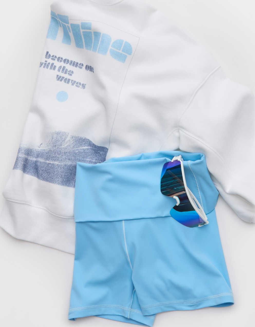 OFFLINE By Aerie Real Me XTRA Foldover 3" Bike Short