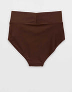 Aerie High Rise Full Coverage Crossover Bikini Bottom