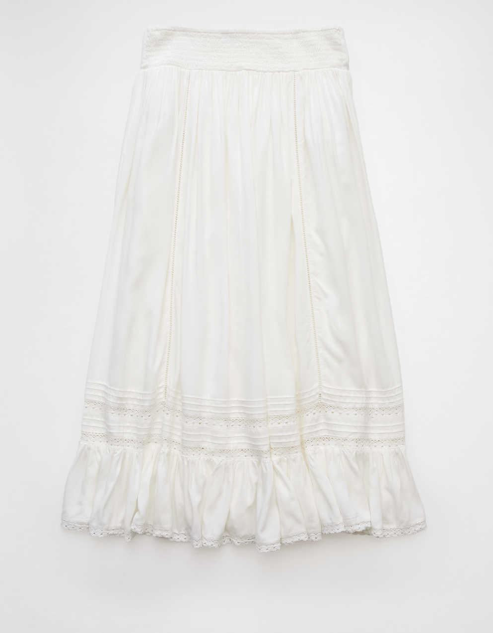 AE High-Waisted Ruffle Maxi Skirt