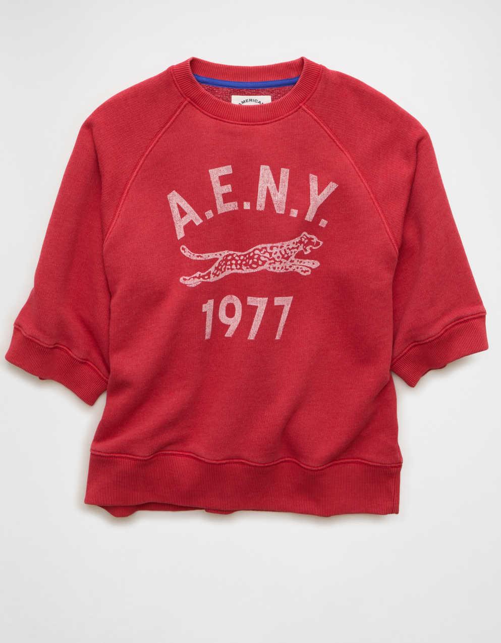 AE Campus Short-Sleeve Sweatshirt