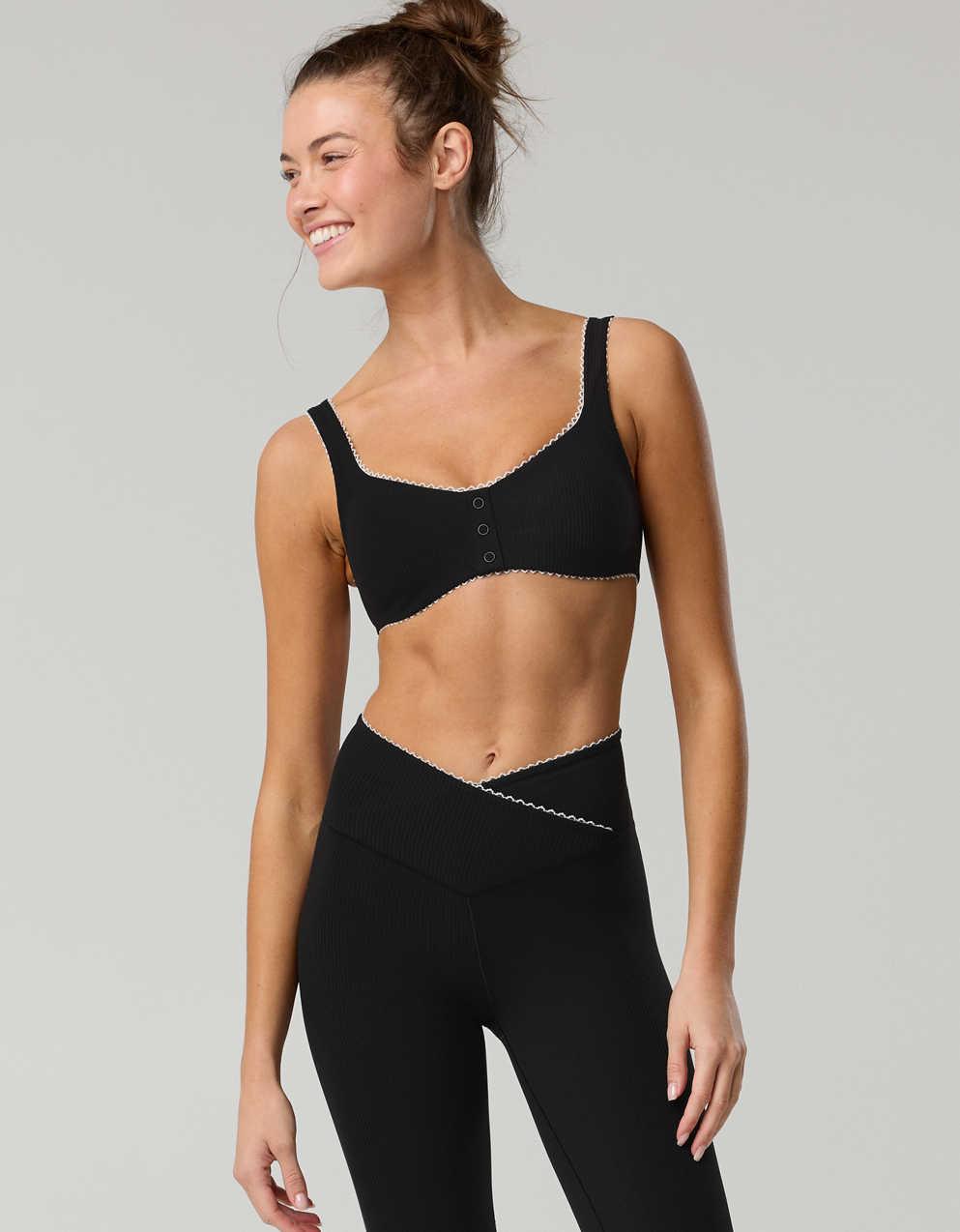 OFFLINE By Aerie Real Me XTRA Rib Picot Sports Bra