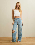 AE Curvy Super High-Waisted Baggy Wide-Leg Jean