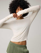 OFFLINE By Aerie Thumbs Up Ribbed Scoop Back T-Shirt
