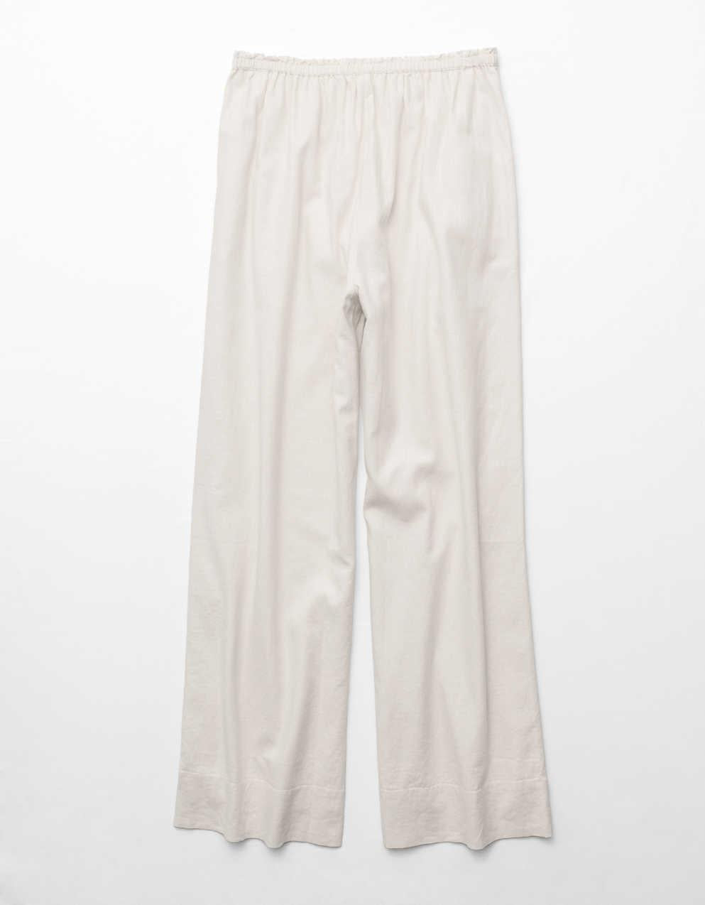 AE Linen-Blend Wide-Leg Pant