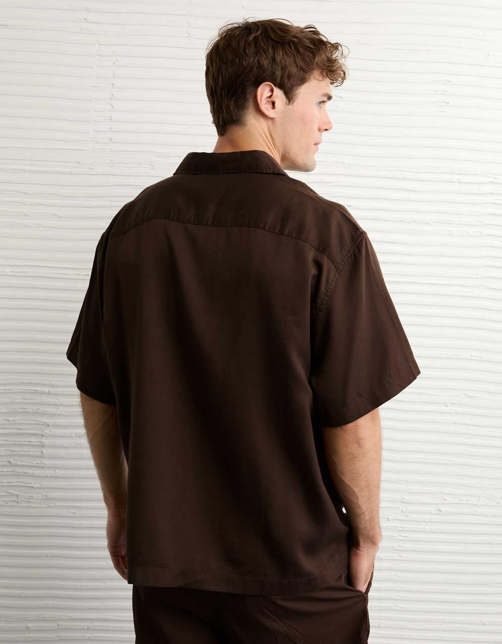 AE Relaxed Fit Short-Sleeve Camp Collar Shirt
