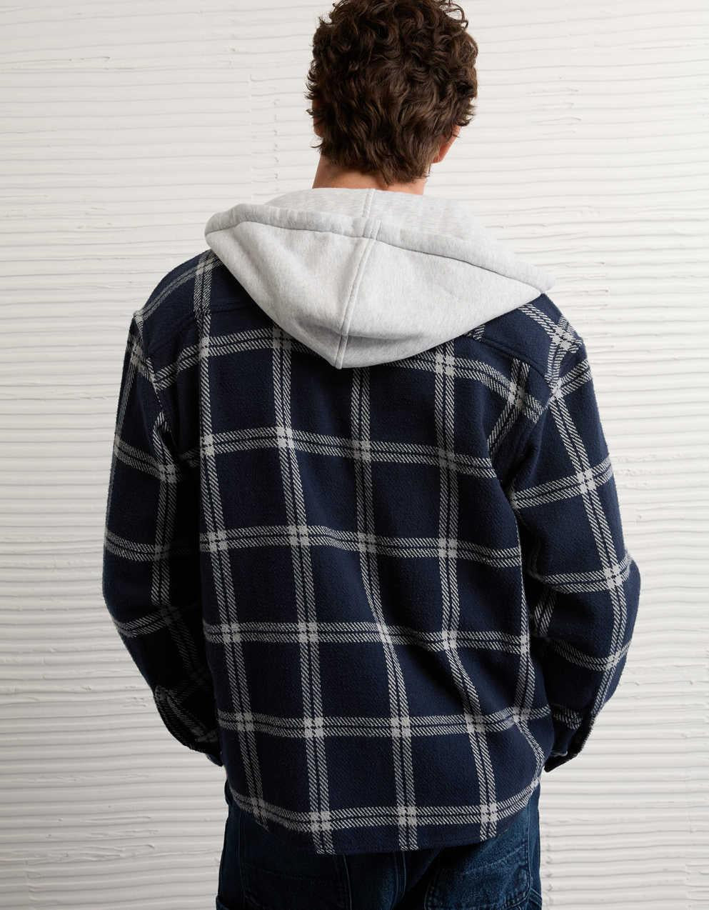 AE Hooded Flannel Shirt