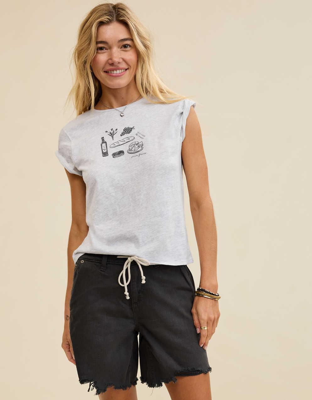 Aerie Daydream Denim Jort