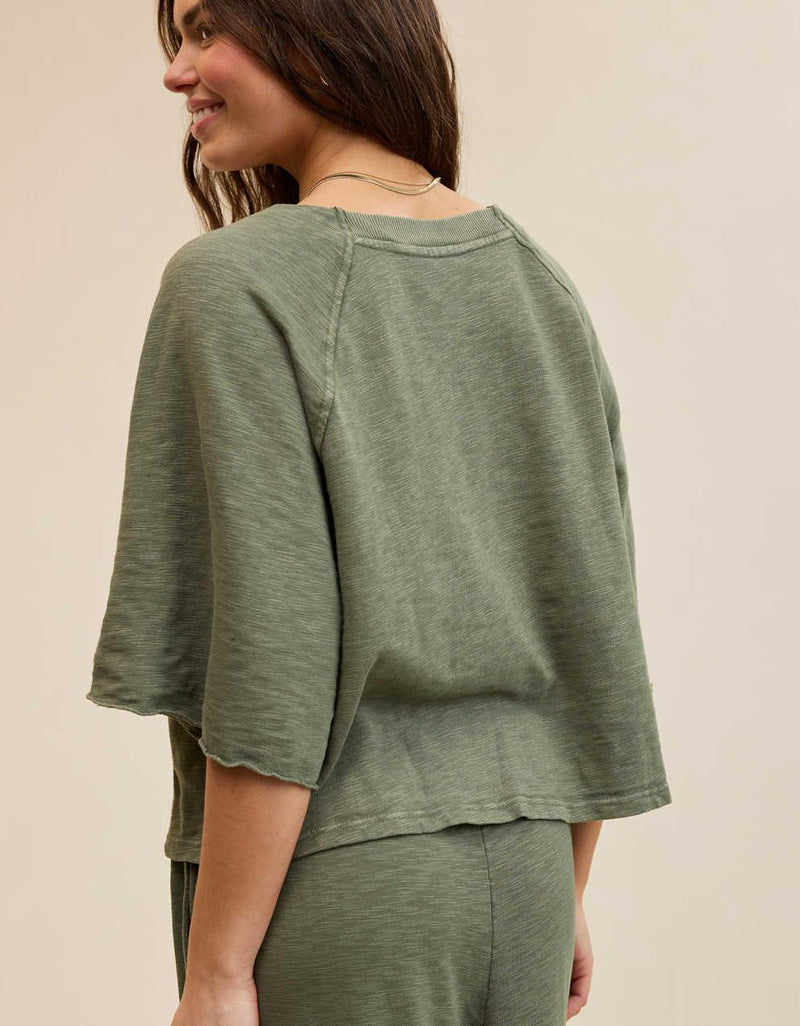 Aerie It's Casual Knit Slub T-Shirt