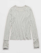 OFFLINE By Aerie Thumbs Up Fitted T-Shirt