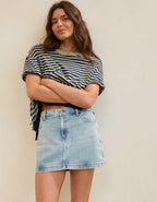 Aerie Daydream Denim Mini Skirt